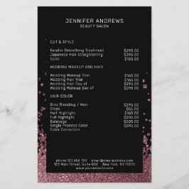 Flyer Modern Glitter Drop Rosegold