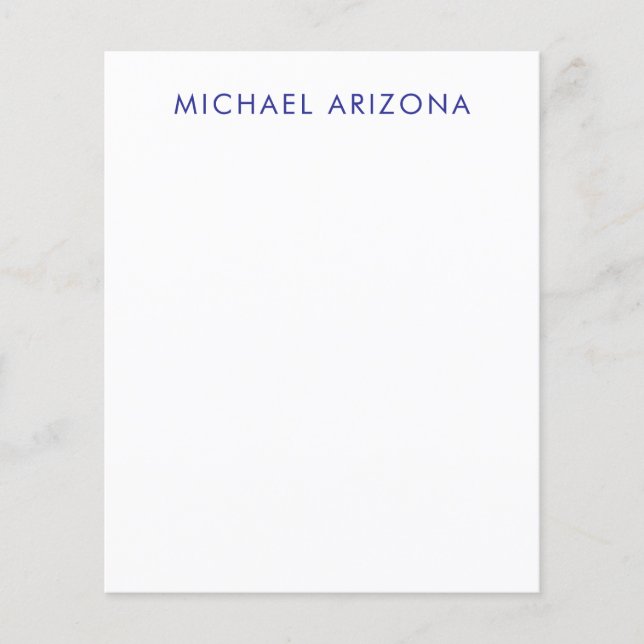 Flyer Modern Minimalist Simple Plain Own Name (Frente)