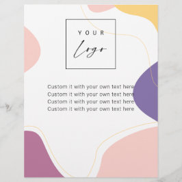 Flyer Modern Trendy Chic Wavy Fortalece seu logotipo