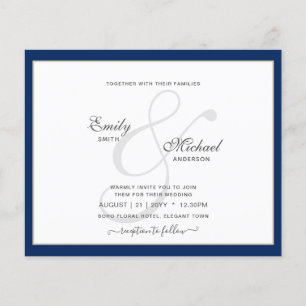 Flyer Modern Vintage Ampersand Typografia Casamento QR c