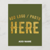 MODERNO ESTILOSO PERSONALIZADO EXÉRCITO VERDE MARC