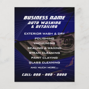 Flyer Moderno geométrico automotivo 