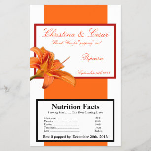 Flyer Molhador de Microondas Laranja Tiger Lilly w/Str