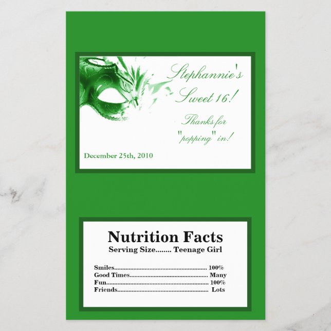 Flyer Molhador de Microondas Pipoca Doce 16 Verde (Frente)