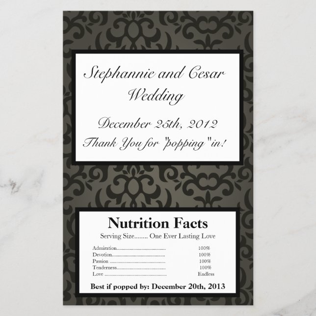 Flyer Molhador de Microondas Pipoca Preto e Damasco de C (Frente)