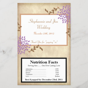 Flyer Molhador de Microondas Pipoca Roxo e Floral Verde