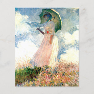 Flyer Monet Woman com Parasol à esquerda