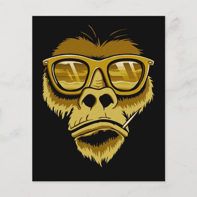 Flyer Monkey Gorilla legal | Pintura Pop moderna (Frente)