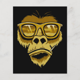 Flyer Monkey Gorilla legal Pintura Pop moderna