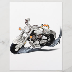 Flyer Motocicleta criativa