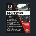 Flyer Motor de Automóvel, Publicidade de Alerta Automáti<br><div class="desc">Motor De Automóvel,  Folhetos De Publicidade De Alerta Automático Pela Loja De Cartão de visita.</div>