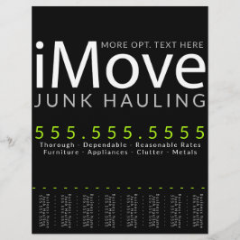 Flyer Mova-se. Movendo a publicidade comercial