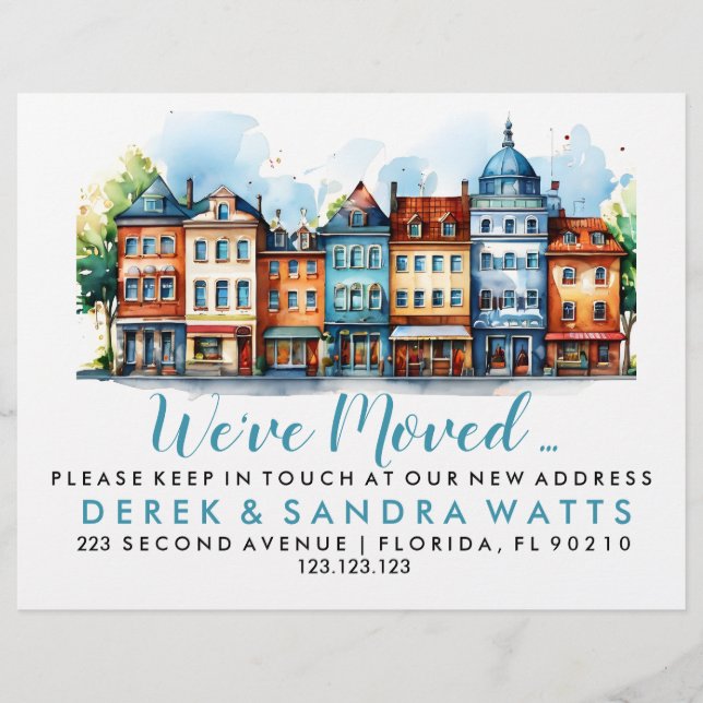 Flyer Mudança de endereço que mudamos de rua (Frente)