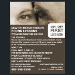 Flyer Mulher e Cavalo, Instrutor de pilotagem, Academia<br><div class="desc">Mulher e Cavalo,  Instrutor De Marcha,  Folhetos De Publicidade Da Academia Na Loja De Cartão de visita.</div>