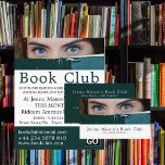 Flyer Mulher Por Trás do Livro, Publicidade do Clube de<br><div class="desc">Mulher Por Trás Do Livro,  Folhetos De Publicidade Do Clube De Livro Pela Loja De Cartão de visita.</div>