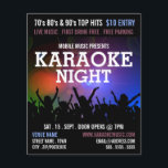 Flyer Multidão do Partido, Anúncio de Eventos Karaoke<br><div class="desc">Party Crowd,  Panfleto publicitário de eventos Karaoke pela Loja de Cartão de visita.</div>