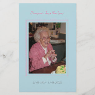 Flyer Na foto fúnebre da memória Loving de Memoriam
