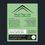 Flyer Na moda Roof, Roofer, Anúncio do Contratante de Te<br><div class="desc">Na moda Roof,  Roofer,  Folhetos De Publicidade Do Contratante De Telhado Pela Loja De Cartão de visita.</div>