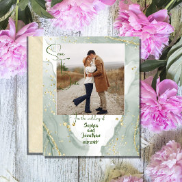 Flyer na moda simples de orçamento salve os convites de