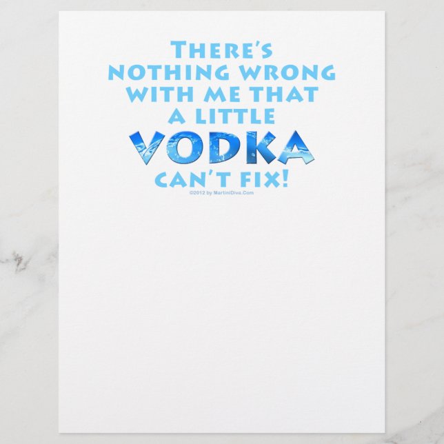 FLYER NADA DE ERRADO COMIGO QUE VODKA NÃO POSSA RESOLVER (Frente)