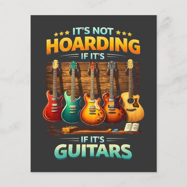 Flyer Não é Acumulação se são Guitarras (Frente)
