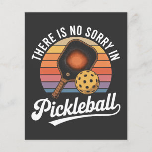 Flyer não há desculpa no pickleball