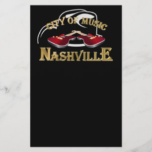Flyer Nashville. Cidade da música