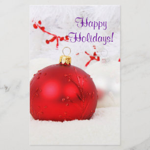 Flyer Natal Vermelho E Branco Feliz Feriados VIII Folhet