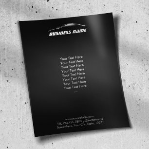 Flyer Negócio automotriz do esboço legal do carro