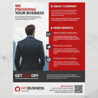 Flyer Negócios corporativos multipropósito