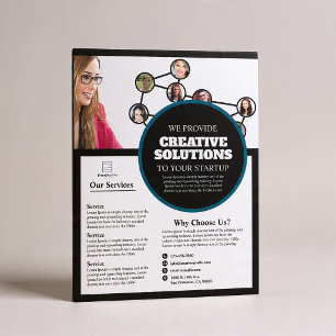 Flyer Negócios de Agência de Marketing