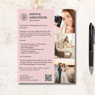 Flyer Negócios de fotografia profissional