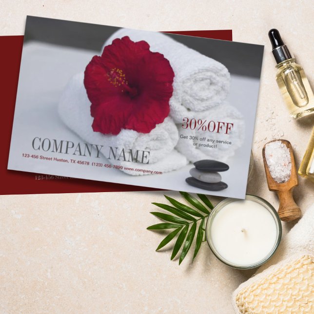 Flyer Negócios de Massagem em Salão de SPA de Aromaterap (Criador carregado)