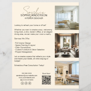 Flyer Negócios Modernos de Creme Profissional