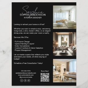 Flyer Negócios negros profissionais modernos