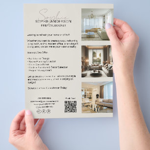 Flyer Negócios Profissionais Modernos