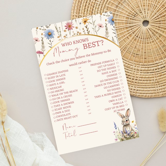 Flyer Neutro Floral Suave Que Conhece Melhor Mamãe (Criador carregado)