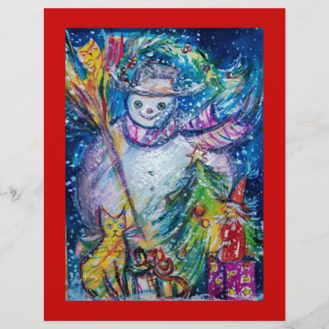 Flyer NEVE COM BRINQUEDOS, branco azul (Frente)