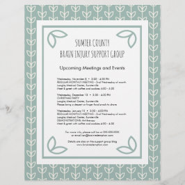 Flyer Newsletter do grupo de suporte da Rússia