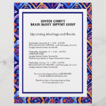 Newsletter Ikat do Marinho Laranja Azul