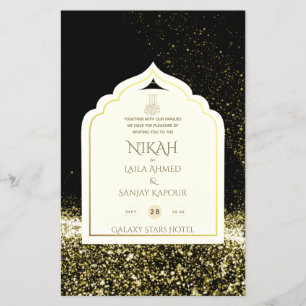 Flyer NIKAH - Casamento Dourado da Mesquita Islâmica Or