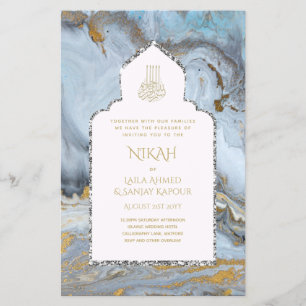 Flyer NIKAH - Casamento Dourado da Mesquita Islâmica Orn