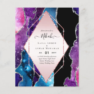 Flyer Nikah Islâmica Wedments Invtions - Glittery Doura
