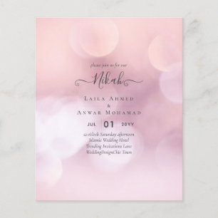 Flyer NIKAH - Orçamento - Convites Islâmicos para Casame
