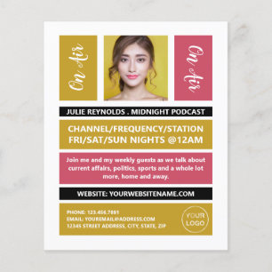 Flyer No Ar - Podcaster Photo - Retro Podcast