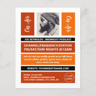 Flyer No Ar - Podcaster Photo - Retro Podcast