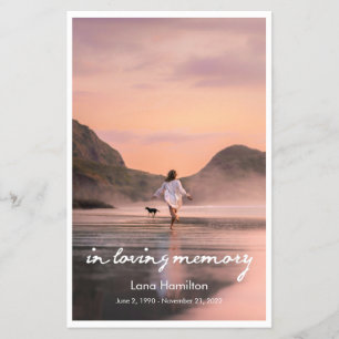 Flyer No Loving Memory Script Program Budget