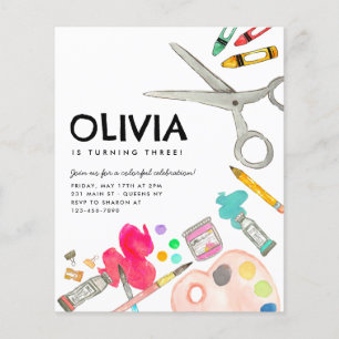 Flyer Noivado de Pintura Festa de Arte Barata