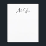 Flyer Nome minimalista preto e branco simples na moda<br><div class="desc">Esta design simples,  minimalista e simples é para você. Por que usar um comum? Que tal esta design que lhe dará desenhar de atenção?</div>