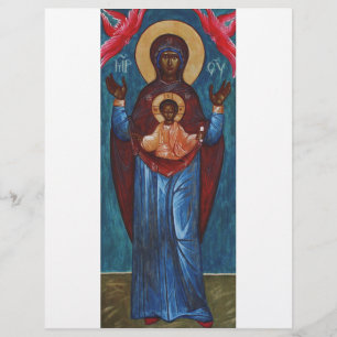 Flyer Nossa Senhora do Sinal Impressão de Arte Luz Etern
